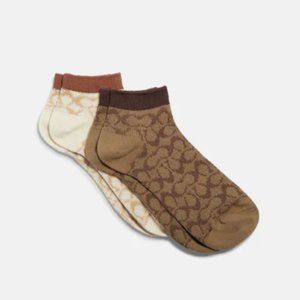 Coach Signature Ankle Length Socks